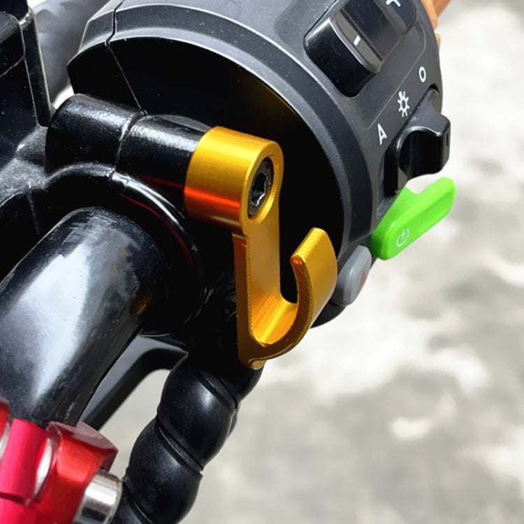 2pcs Motorcycle Modified Helmet Hook Scooter Side Storage Hook(Black) by buy2fix