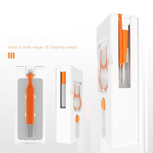 Q11 11-in-1 Multifunctional Bluetooth Headset Cleaning Pen Computer Keyboard Cleaning Kit(Orange Red) by buy2fix