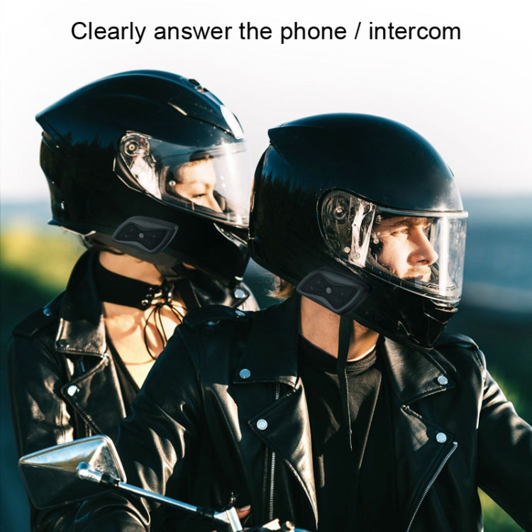 T6plus Motorcycle Helmets Smart Intercom And Bluetooth Headset by buy2fix