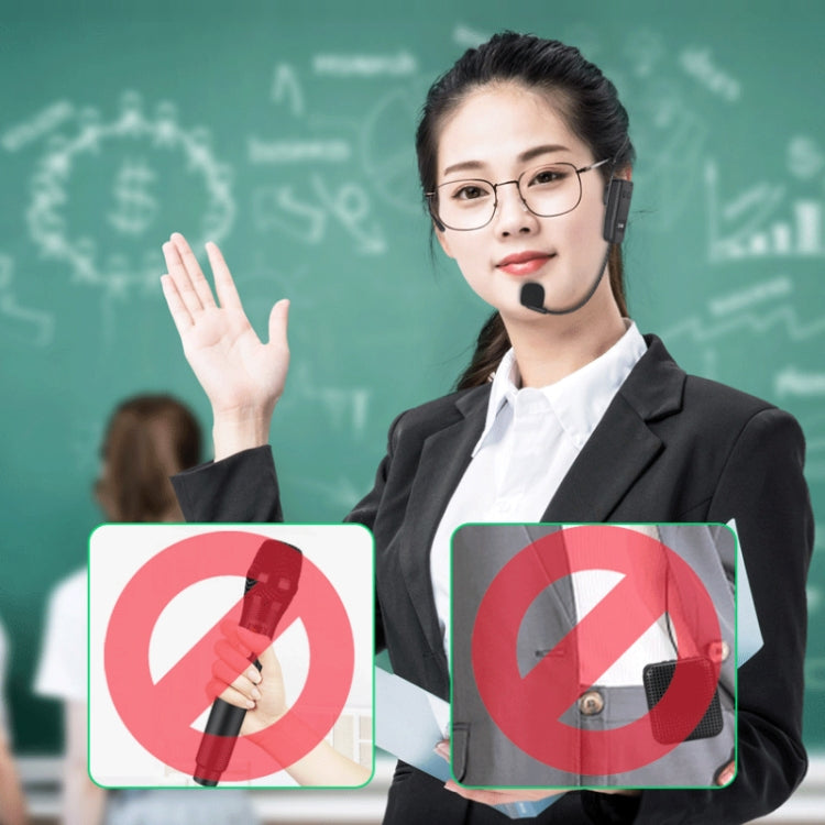 One For Two UHF Wireless Headset Microphone Lavalier Headset Amplifier by buy2fix