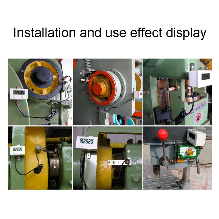 5 Display Electronic Digital Counter Industrial Magnetic Sensor Switch Punch Counter ,Spec: Only Counter by buy2fix