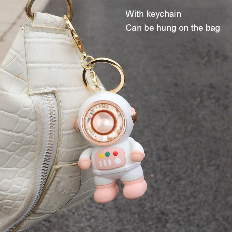 6092 Cartoon Astronaut Fan With Lanyard Portable Mini USB Charging Fan(Light Blue) by buy2fix