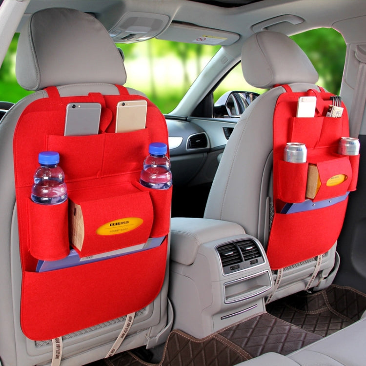 Car Multifunctional Seat Back Storage Hanging Bag, Size: 40x56cm(Khaki) by buy2fix