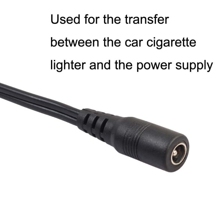 DC 5.5 x 2.1 mm Plug To Cigarette Lighter Mother Seat With DC Power Cord by buy2fix