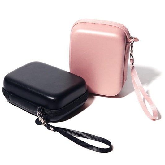 For FUJIFILM Instax Mini EVO Link LiPlay PU Leather Camera Bag With Wrist Strap(Pink) by buy2fix