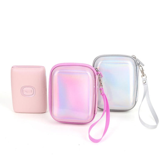 For FUJIFILM Instax Mini EVO Link LiPlay PU Leather Camera Bag With Wrist Strap(Phantom Purple) by buy2fix