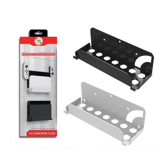 For Switch OLED Game Console JYS Wall Hanging Holder Bracket(White) by JYS