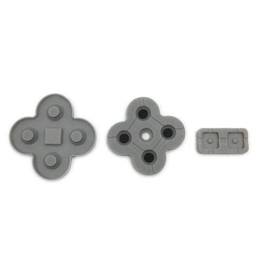 For Nintendo Dual Screen Lite 6sets Conductive Rubber Pad Soft Silicone Adhesive Key Button Pads by buy2fix