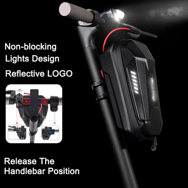 WILD MAN ES8X Electric Scooter Bicycle Fast Disassembly Hanging Bag EVA Hard Shell Bag, Size: 4L(Black) by WILD MAN