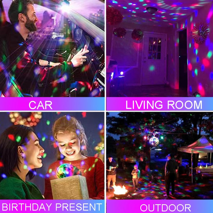 MS-201 USB Magic Ball Star Projection Light Vehicle Car Atmosphere Light Support APP Control(Round) by buy2fix
