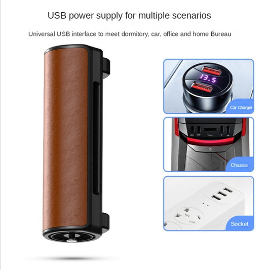 CF01 USB Interface Car Seat Fan Adjustable Wind Speed Desktop Small Fan(Red) by buy2fix