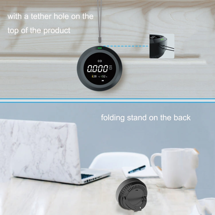 PTH-12 Infrared Carbon Dioxide Detector Portable Temperature And Humidity Air Quality Monitoring Instrument by buy2fix