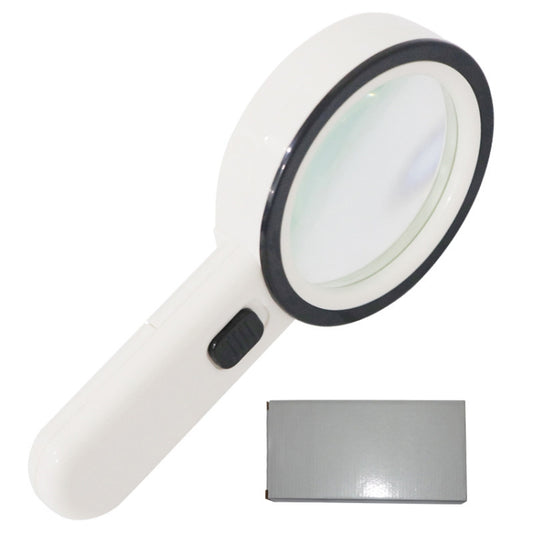 JHS407 30X Handheld HD Magnifier With LED Light(Paper Package) by buy2fix
