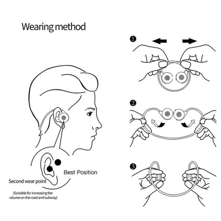 M1S Bone Conduction Stereo Vibrator Speaker Bluetooth Earphones(Black) by buy2fix