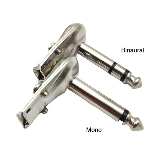 10pcs 6.35mm Right Angle Guitar Plug Audio Microphone Amplifier Connector, Specification: Mono by buy2fix