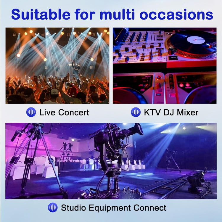 4 Core Ommus Female To 6.35mm Female Audio Cable(0.3m) by buy2fix