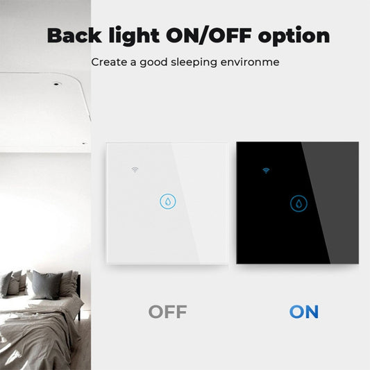 Tuya ZigBee 40A Smart High Power Water Heater Light Air Conditioner Switch Time Voice Remote Control(Black) by buy2fix