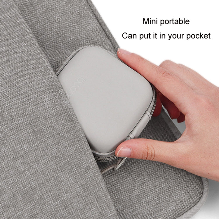 Baona BN-F003 Leather Digital Headphone Cable U Disk Storage Bag, Specification: Rectangular Black by Baona