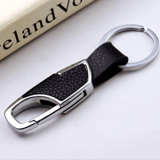 3pcs Men Car PU+Metal Keychain Waist Hanging Key Ring(2.3x9cm) by buy2fix