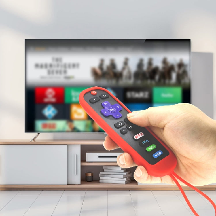 For TCL Roku RC280/RC282 2pcs Oval Remote Control Silicone Case(Sea Blue) by buy2fix