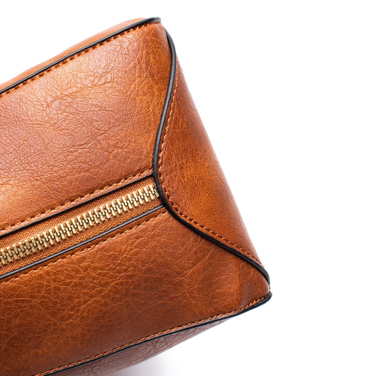 7871 Large Capacity Adjustable Leather Tote Bag Multi-compartment Shoulder Bag, Color: Black by buy2fix