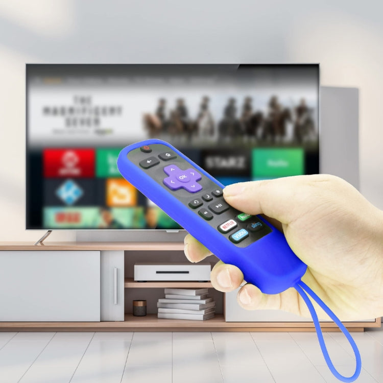 For TCL Roku 3600R/3900/Voice RCAL7R 2pcs Remote Control Silicone Case(Blue) by buy2fix