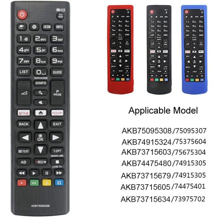 For LG 2pcs Remote Control Drop-Proof Protection Case(Luminous Blue) by buy2fix