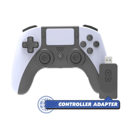 For PS5/ PS4/PC Wireless WIFI Controller Bluetooth DualSense Gamepad Joysticks(Black and White) by buy2fix