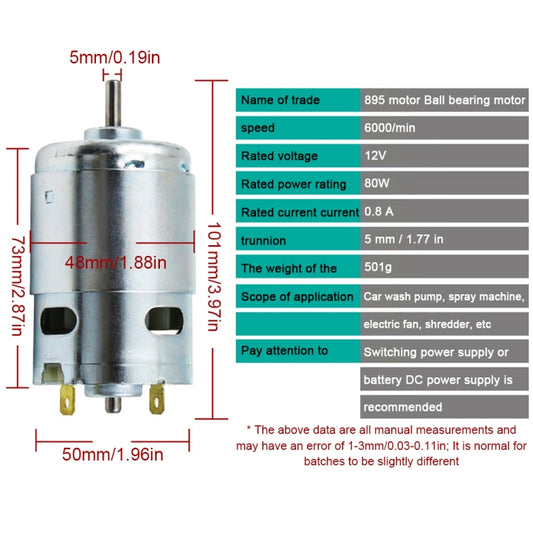 895 Spindle Motor High Speed High Power Large Torque with Ball Bearing by buy2fix