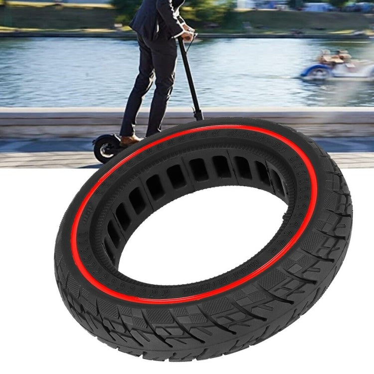 For Ninebot Max G30 10 X 2.5 Inch (60/70-6.5) Scooter Solid Rubber Tire Red Line by buy2fix