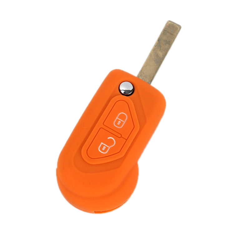 For Citroen C5/Elysee 2pcs Silicone Key Protector(Apple Green) by buy2fix