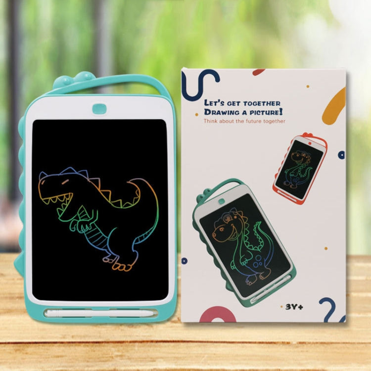 10 inch Cartoon Dinosaur LCD Writing Board Colorful Children Painting Board(Light Blue) by buy2fix
