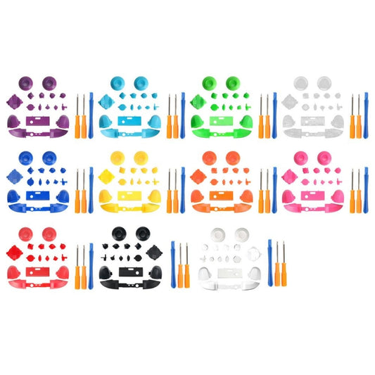 For Xbox Series X Controller Thumbstick LB RB Bumpers Trigger Buttons With Screwdriver Accessories(Transparent) by buy2fix