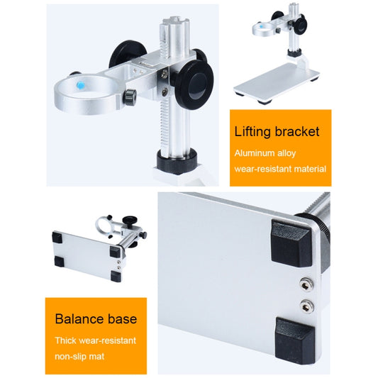 DM3 4.3-Inch Screen LED Light 1000X HD Portable Electronic Digital Microscope, Specification: Metal by buy2fix