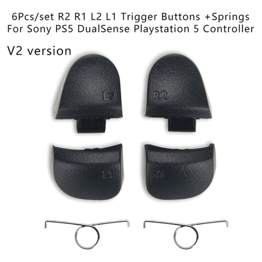 For PS5 Controller New V2 Version 2sets R2 L2 L1 L2 Buttons Spring DualSense Gamepad Button Set by buy2fix