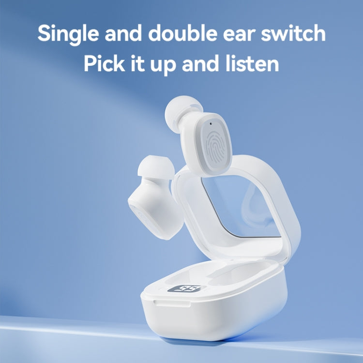 With Charging Bin Stereo Wireless Bluetooth Earphones, Style: BY17 Black by buy2fix
