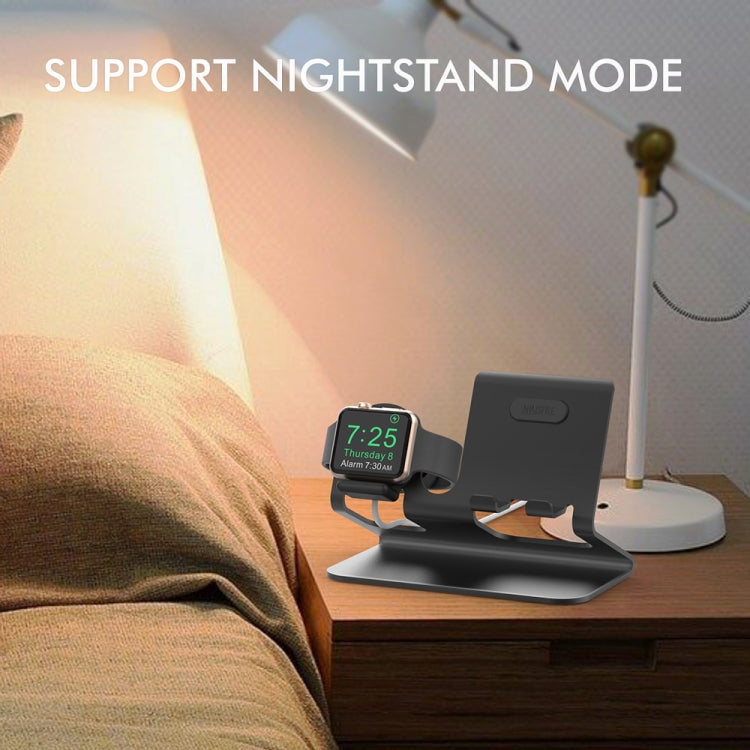 AhaStyle ST04 Aluminum Alloy Charging Base, For 4-8 inch Smart Phone&Apple Watch Series(Rose Gold) by AhaStyle