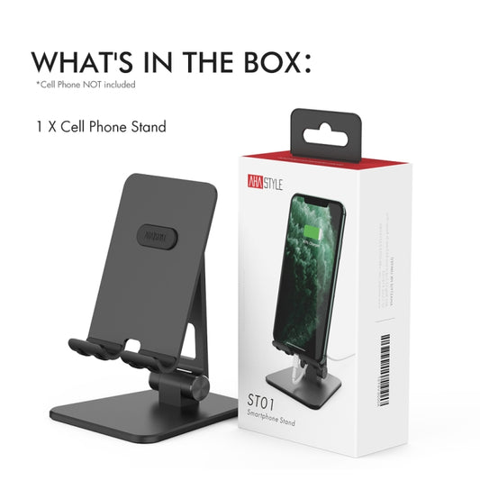 AhaStyle ST01 Double Swivel Aluminum Alloy Convenient Phone Charging Stand Base(Black) by AhaStyle