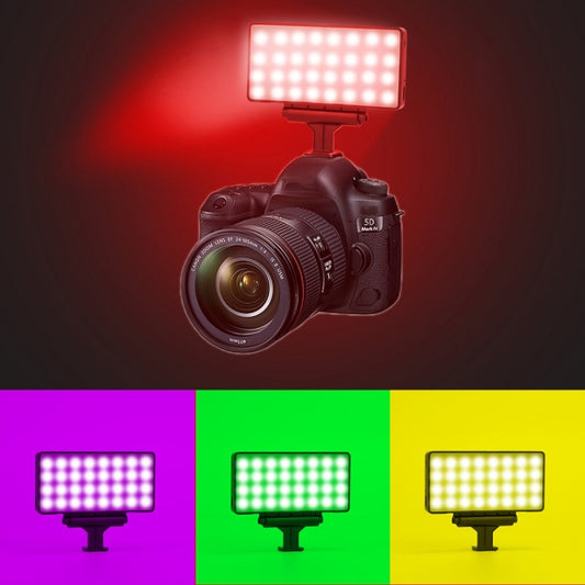 Outdoor Live Photography Multi-angle Brightness Adjustment Mobile Phone Fill Light, Specification: RGB Color by buy2fix