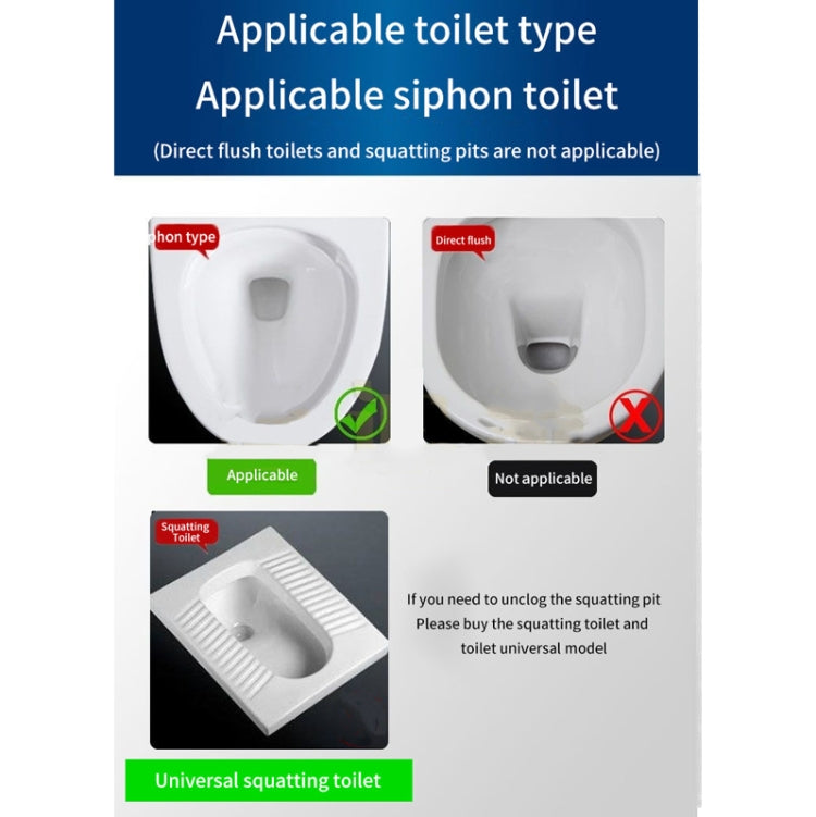 Toilet Pipe Dredger Toilet Sewer Floor Drain Clogged Household High Pressure Pneumatic Tool(Gray) by buy2fix