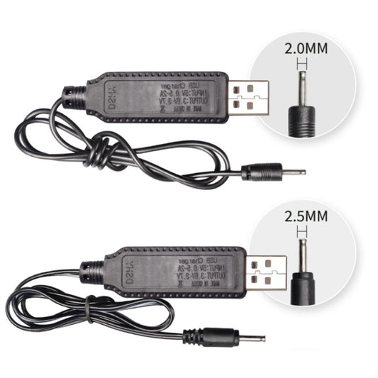 10pcs 3.7V IC Circuit Protection Lithium Battery USB Straight Head Charging Cable, Model: 2.0mm by buy2fix