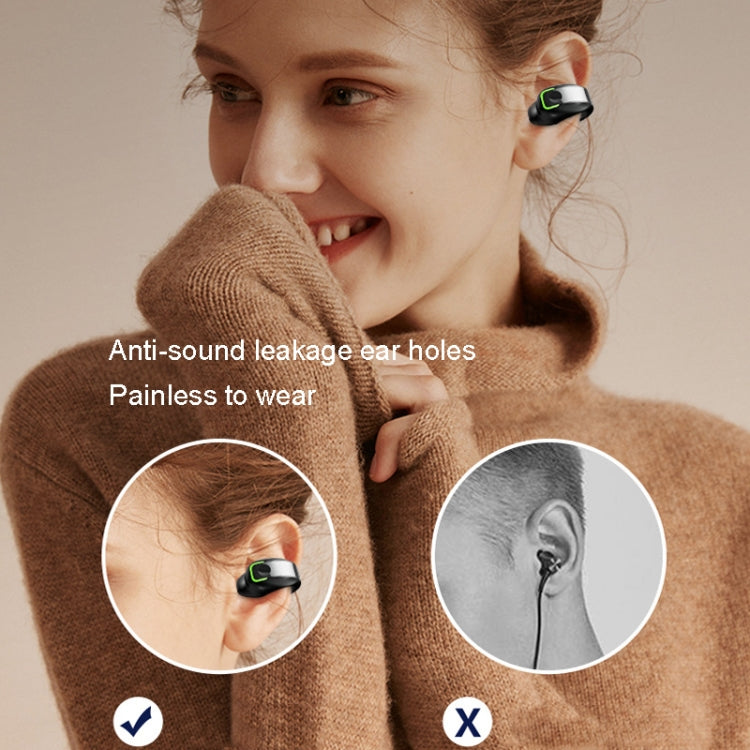 GD28 IPX4 Waterproof Single-ear Lightweight Clip Ear Bluetooth Earphone(White) by buy2fix