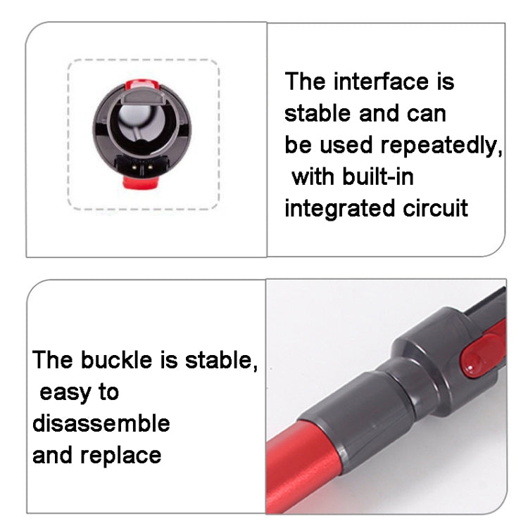 For Dyson V7 V8 V10 V11 V15 Vacuum Cleaner Telescopic Rod Metal Extension Tube(Red) by buy2fix
