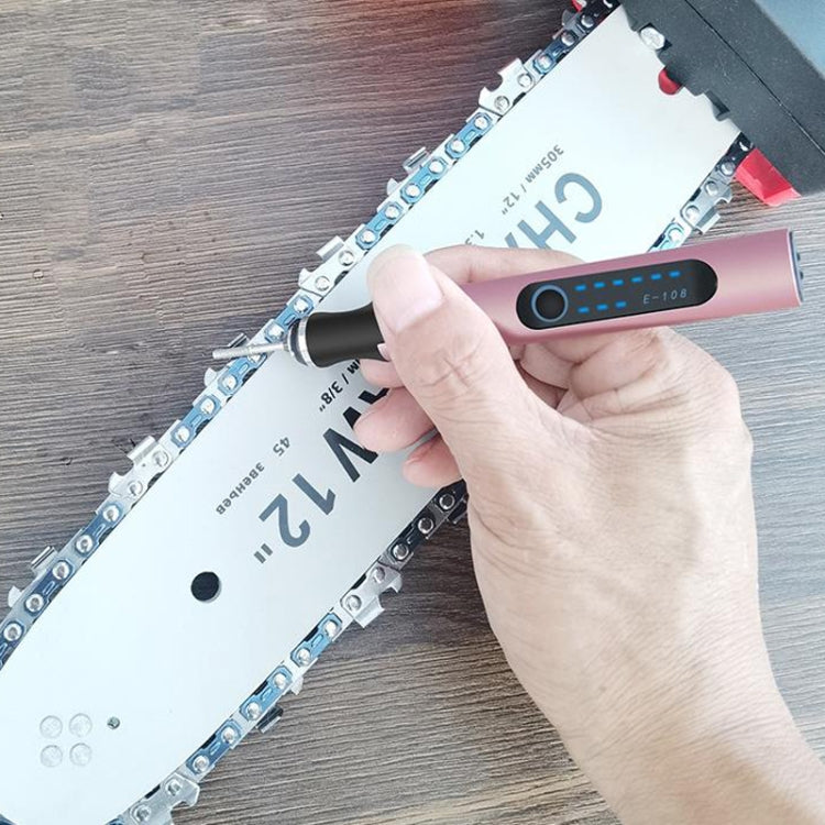 SNJ-3681 Mini Engraving Pen Wireless Polishing Electric Grinder, Style: Rose Gold+Grinding Head+Cutting Blade+Carving Stencil by buy2fix