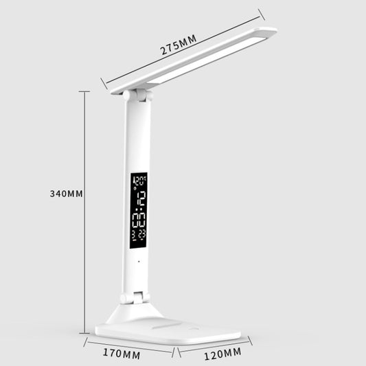 LED Intelligent Digital Display Foldable Desk Lamp, Style: Charging 3200mAh by buy2fix