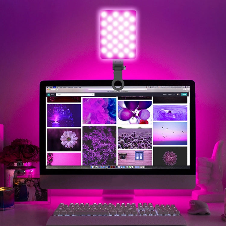 V11RGB With Screen 5W Mobile Phone Fill Light Live Broadcast Pocket Light by buy2fix