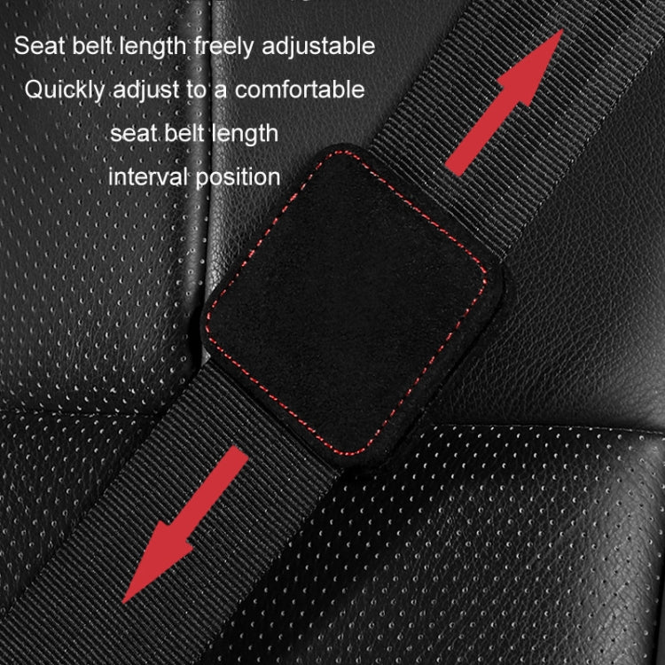 Car Seat Belt Limiter Elastic Adjuster Magnetic Fixation(Black) by buy2fix