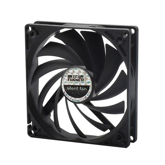 FANNER Ice Soul F10015 Desktop Computer Radiator PWM Intelligent Speed Regulation Ultra-thin Chassis Fan(Black) by FANNER