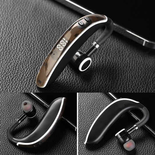 GL20 Digital Single-ear Rotating Universal Bluetooth Earphone(Black White) by buy2fix