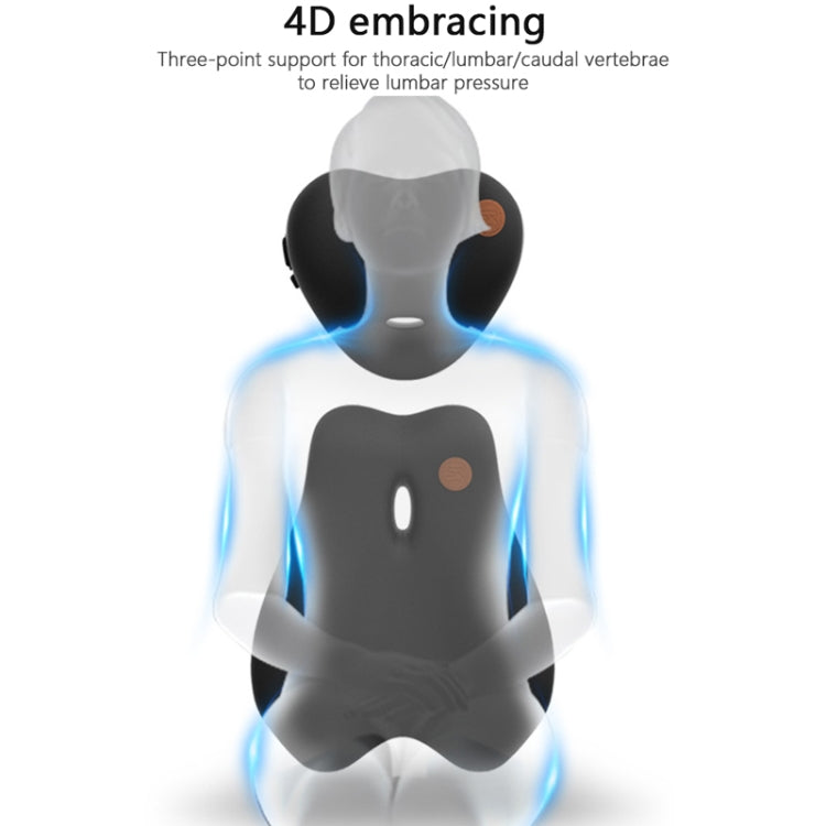 SR-21 Car Lumbar Cushion Headrest Seat Memory Foam Accessories, Style: Massage Headrest (Brown) by buy2fix